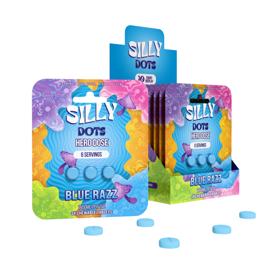 Silly Dots Bluerazzsilly2 600Fb87D 2594 4F58 8A2E E00Eae7C3688 1 Mushroom Gummy Tabs