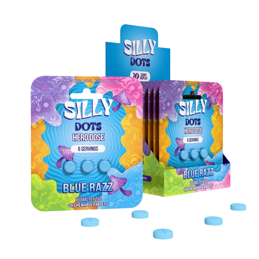 Silly Dots Bluerazzsilly2 600Fb87D 2594 4F58 8A2E E00Eae7C3688 Mushroom Gummy Tabs